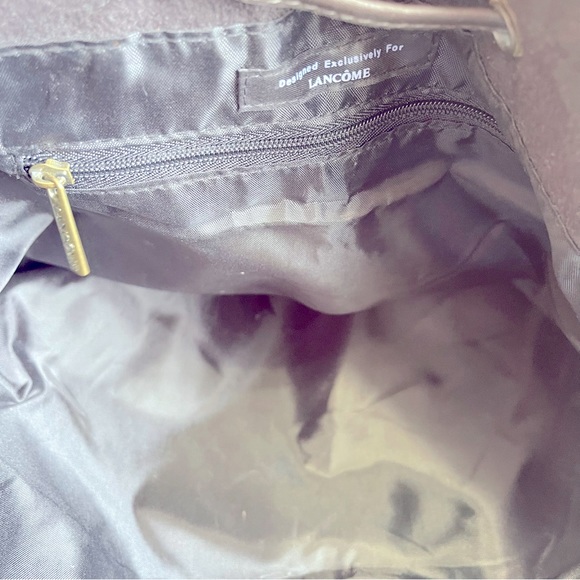 LANCOME Leopard Animal Print Shoulder Bag Tote Bag Drawstring/Snap Closu… - Picture 8 of 10